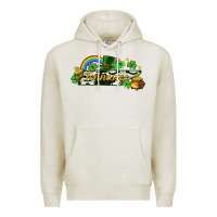 Oatmeal Heather Tennessee map St. Patrick's Premium Hoodie - CowGirlArtShop