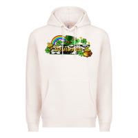 Pale Pink Tennessee map St. Patrick's Premium Hoodie - CowGirlArtShop