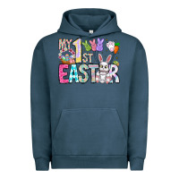 Pigment Midnight Navy My 1st Easter Urban Hoodie - CowhideDigitalArt