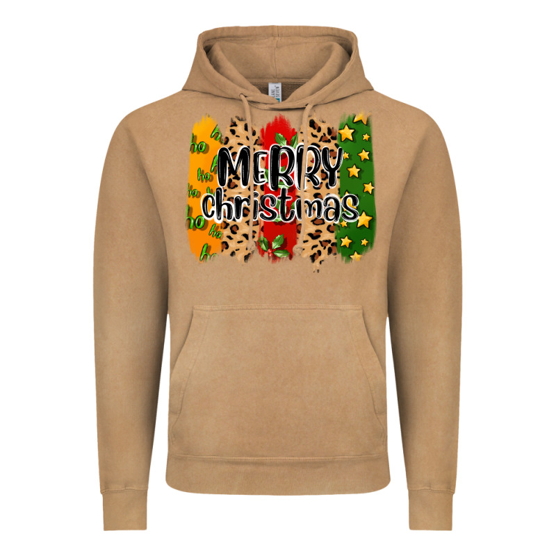 Merry Christmas Brushstrokes Vintage Hoodie by MaliasSmallBusiness | Teevron
