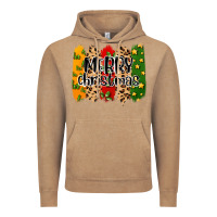 Vintage Coffee merry christmas brushstrokes Vintage Hoodie - MaliasSmallBusiness