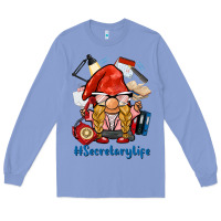 Colony Blue secretary life gnome Long Sleeve Tee - BarkalooDesign