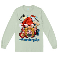 Matcha secretary life gnome Long Sleeve Tee - BarkalooDesign