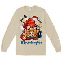 Mushroom secretary life gnome Long Sleeve Tee - BarkalooDesign