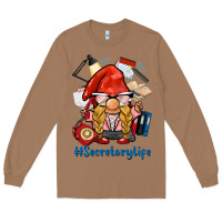 Toasted Coconut secretary life gnome Long Sleeve Tee - BarkalooDesign