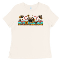 Bone western pug dogs Ladies Tee - Jasminsmagicworld