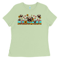 Matcha western pug dogs Ladies Tee - Jasminsmagicworld