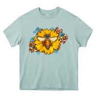 Arona bee sunflower leopard Heavy Core Tee - AdoDesignShop
