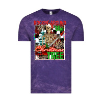 Cloud Purple Rockin' around the Christmas tree skeleton Vintage Tee - NancyCooperArtShop