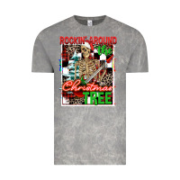 Cloud Rock Rockin' around the Christmas tree skeleton Vintage Tee - NancyCooperArtShop