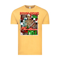 Rockin' Around The Christmas Tree Skeleton Vintage Tee | Teevron