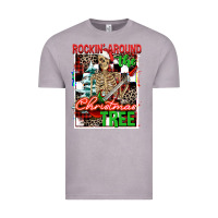 Vintage Zinc Rockin' around the Christmas tree skeleton Vintage Tee - NancyCooperArtShop