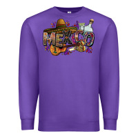 Purple Mexico Premium Sweatshirt - FaDigitalArtStudio