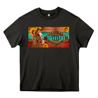 Asphalt aztec horse cactus and sunflowers license plate template Heavy Core Tee - Artiststas