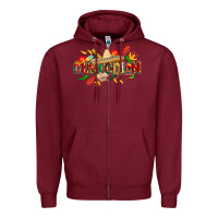 Burgundy cinco de mayo custodian Zipper Hoodie - CowGirlArtShop