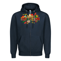 Navy cinco de mayo custodian Zipper Hoodie - CowGirlArtShop