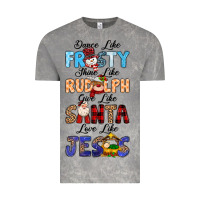 Cloud Rock Dance Like Frosty Shine Like Rudolph Give Like Vintage Tee - MaliasSmallBusiness