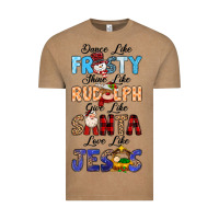 Vintage Coffee Dance Like Frosty Shine Like Rudolph Give Like Vintage Tee - MaliasSmallBusiness