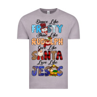 Dance Like Frosty Shine Like Rudolph Give Like Vintage Tee | Teevron