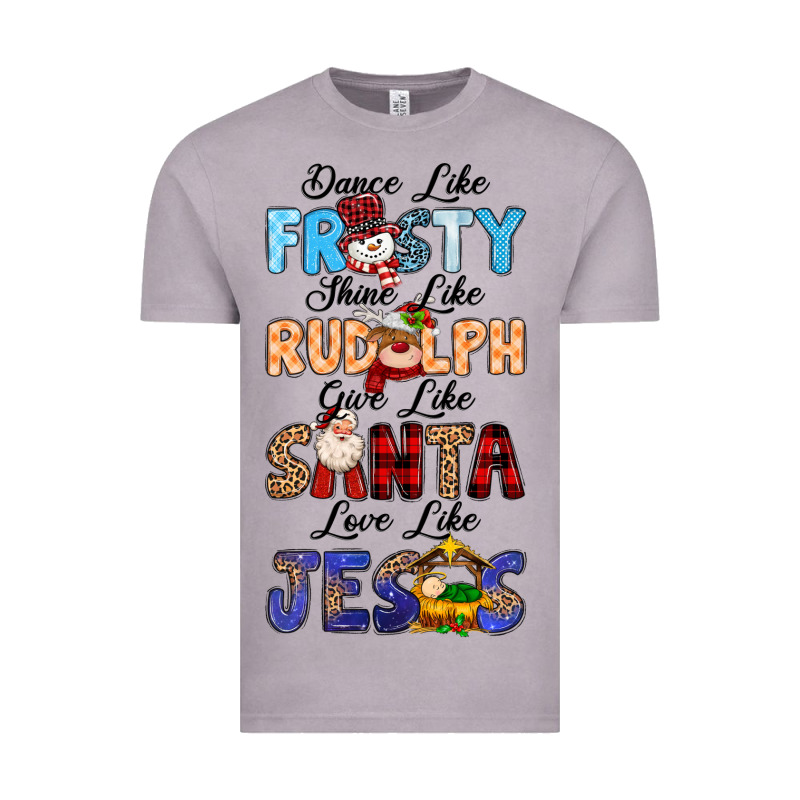 Dance Like Frosty Shine Like Rudolph Give Like Vintage Tee by MaliasSmallBusiness | Teevron