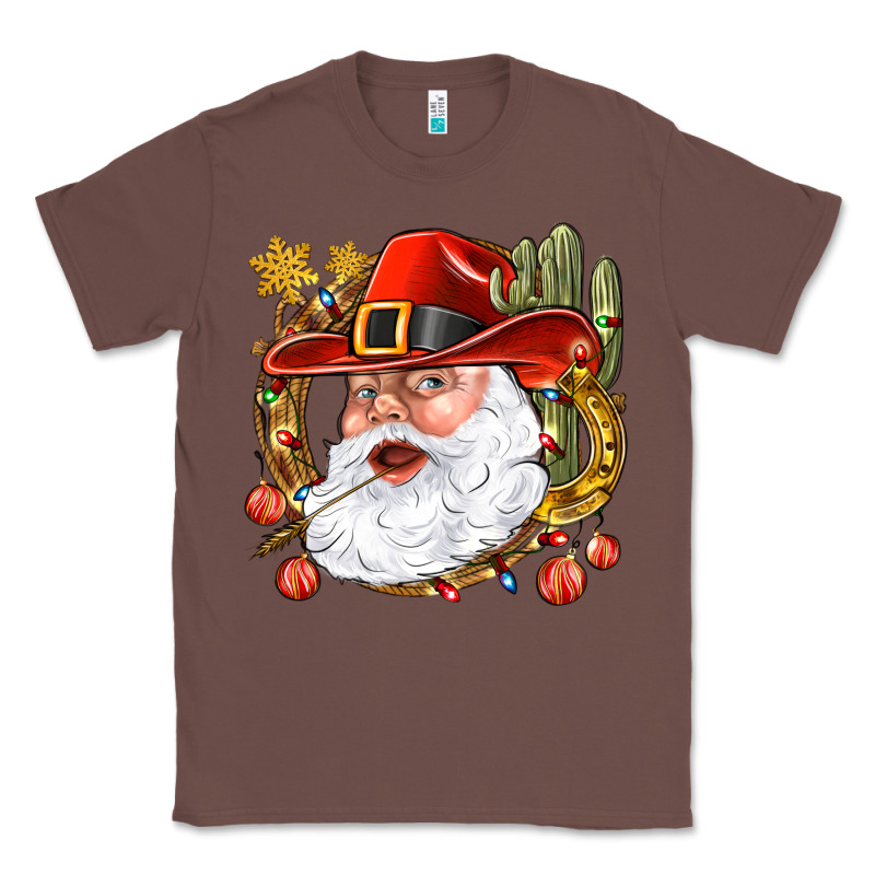 Cowboy Santa Classic Tee by NancyCooperArtShop | Teevron