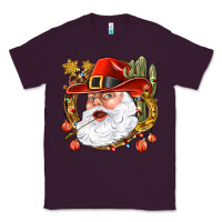 Plum Cowboy Santa Classic Tee - NancyCooperArtShop