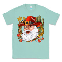Seafoam Cowboy Santa Classic Tee - NancyCooperArtShop