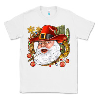 White Cowboy Santa Classic Tee - NancyCooperArtShop