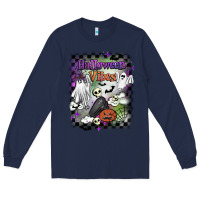Navy halloween vibes Long Sleeve Tee - BarkalooDesign