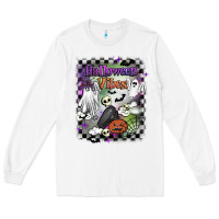 White halloween vibes Long Sleeve Tee - BarkalooDesign