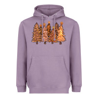 Lavender melanin christmas trees with lights Heavyweight Hoodie - FaDigitalArtStudio