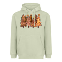Matcha melanin christmas trees with lights Heavyweight Hoodie - FaDigitalArtStudio