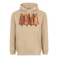 Mushroom melanin christmas trees with lights Heavyweight Hoodie - FaDigitalArtStudio