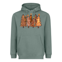 Sage melanin christmas trees with lights Heavyweight Hoodie - FaDigitalArtStudio