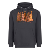 Smoke melanin christmas trees with lights Heavyweight Hoodie - FaDigitalArtStudio