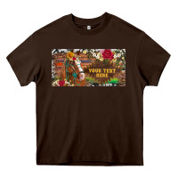 Chocolate Brown (preview)western turquoise gemstone horse cowhide leopard floral backg Heavy Core Tee - Artiststas