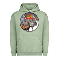 Pigment Oil Green mule buck deer christmas Urban Hoodie - LillyAllenDesigns