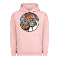 Pigment Salmon mule buck deer christmas Urban Hoodie - LillyAllenDesigns