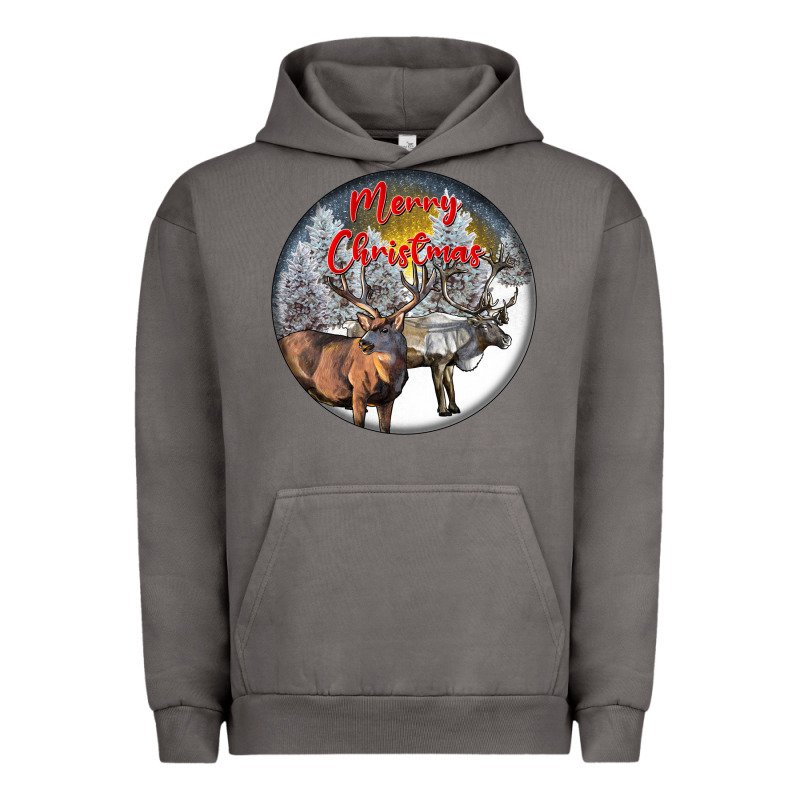 Mule Buck Deer Christmas Urban Hoodie by LillyAllenDesigns | Teevron