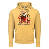 Vintage Mustard hot cocoa season Vintage Hoodie - MaliasSmallBusiness