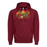 Burgundy cinco de mayo principal Zipper Hoodie - CowGirlArtShop