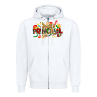 White cinco de mayo principal Zipper Hoodie - CowGirlArtShop