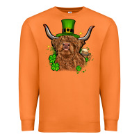 Carrot St. Patrick's Day cow Premium Sweatshirt - OliviaCreatesArt