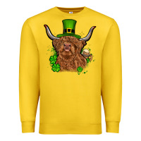 Lemon St. Patrick's Day cow Premium Sweatshirt - OliviaCreatesArt