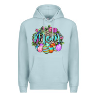 Blue Mist Easter Mom  Happy Easter Day Premium Hoodie - CowGirlArtShop