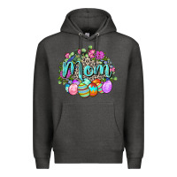 Charcoal Heather Easter Mom  Happy Easter Day Premium Hoodie - CowGirlArtShop