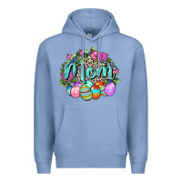 Colony Blue Easter Mom  Happy Easter Day Premium Hoodie - CowGirlArtShop