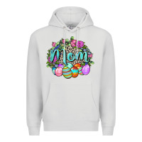 Dove Grey Easter Mom  Happy Easter Day Premium Hoodie - CowGirlArtShop