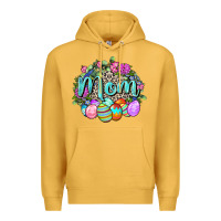 Mustard Easter Mom  Happy Easter Day Premium Hoodie - CowGirlArtShop