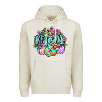 Oatmeal Heather Easter Mom  Happy Easter Day Premium Hoodie - CowGirlArtShop